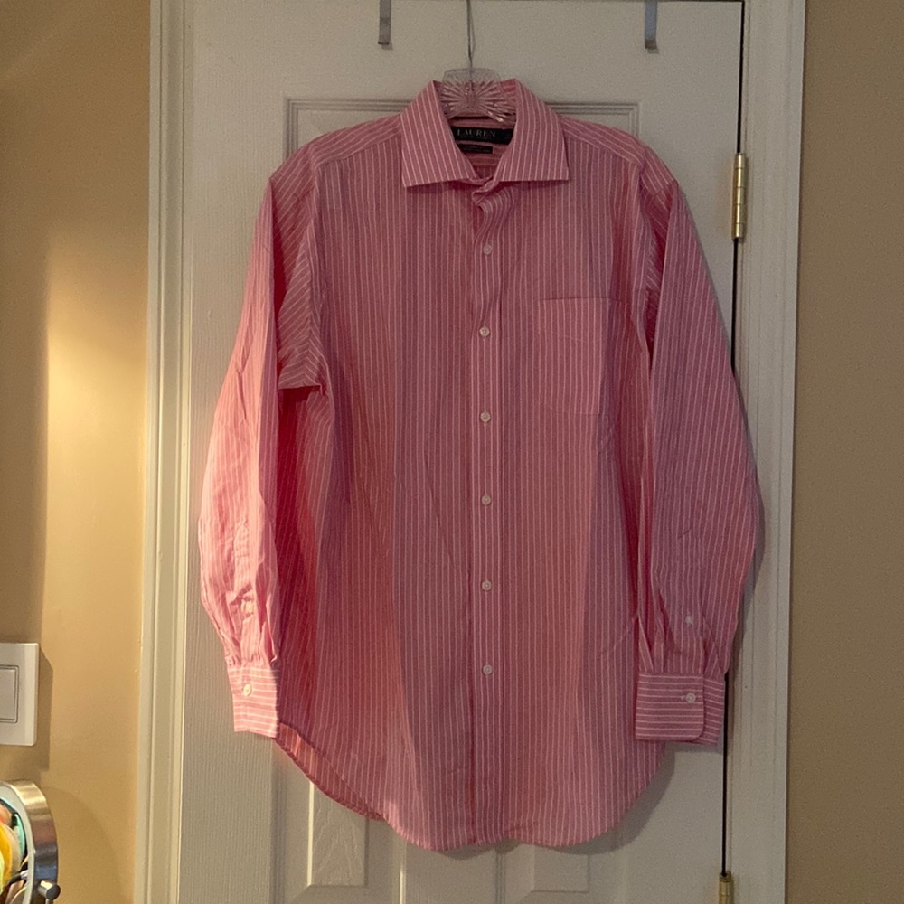 Men’s Lauren Pink Button Down Shirt